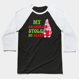 Gnome My Grandkids Stole My Heart Baseball T-Shirt